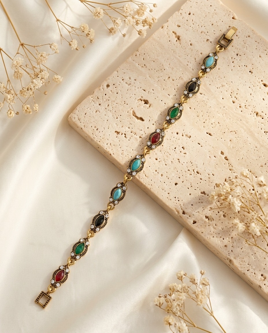 Multicolor Gemstone Bracelet